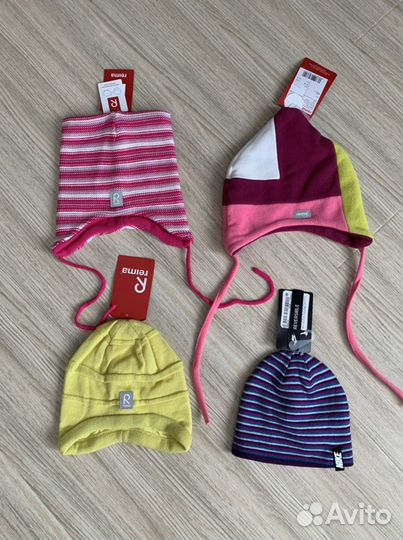 Новые шапки перчатки рукавицы reima 46-48-50