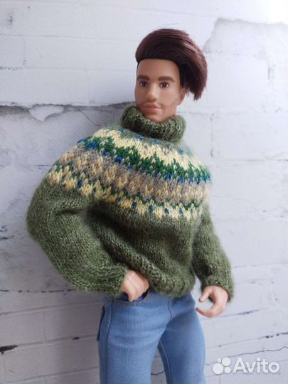 Свитер лопапейса для кукол Кен качок (Барби Лукс)