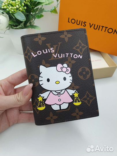 Обложка на паспорт louis vuitton Hallo Kitty