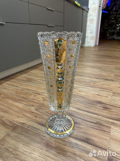 Ваза хрустальная для цветов высота 40 см