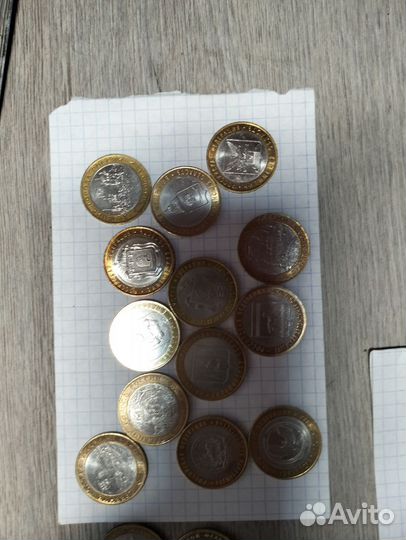 Монеты 10р биметалл разные