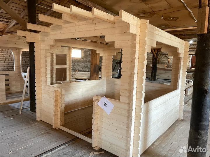 Сруб дома бани беседки из мини бруса