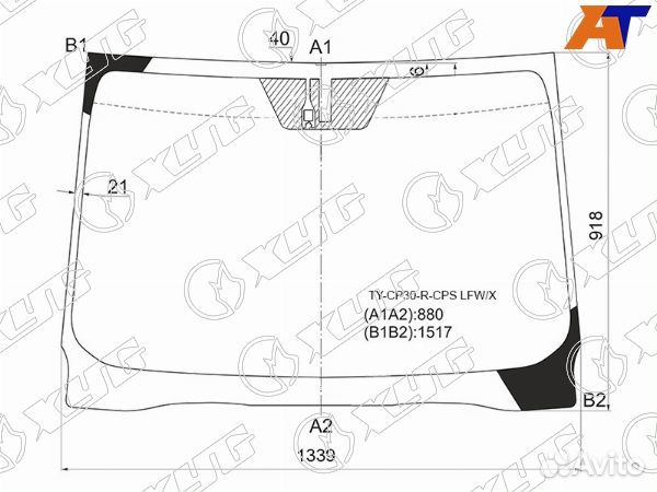 Стекло лобовое toyota ractis