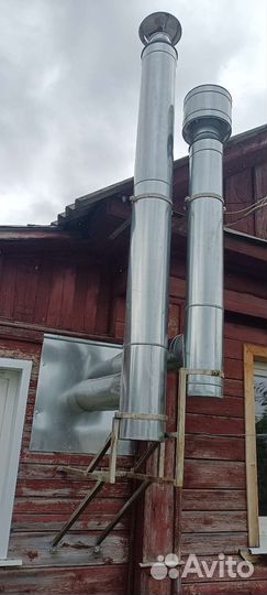 Приставной дымоход и вентиляция
