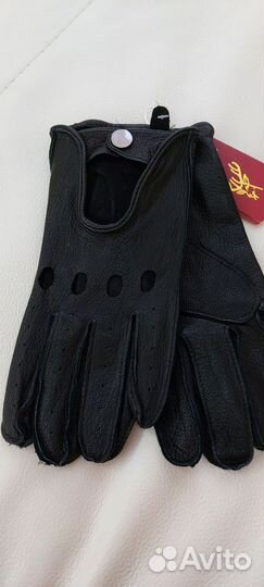 Водительские перчатки мужские из оленьей кожи