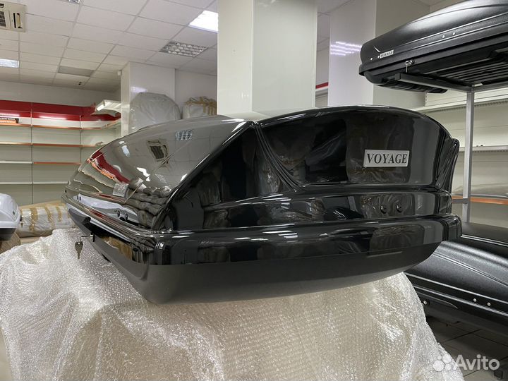 Автобокс Voyage 520л 205см цвет Черный глянец