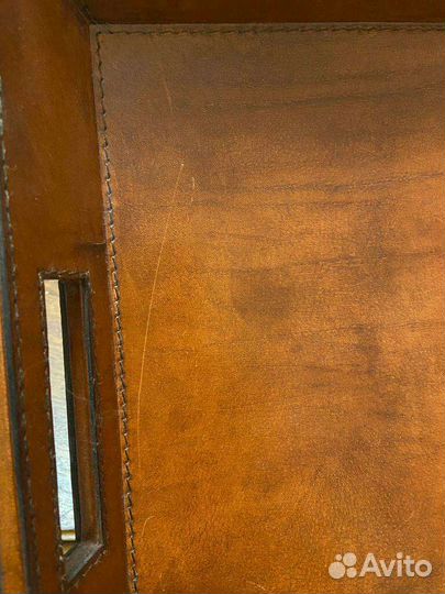 Поднос дерево кожа, Финляндия 40/30/5 см