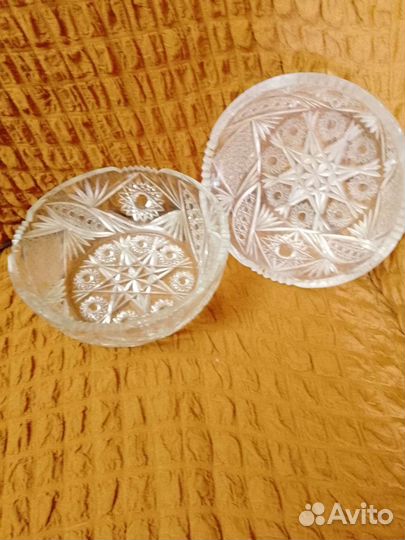 Ваза конфетница хрустальная