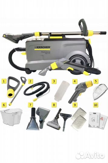 Аренда моющего пылесоса Karcher puzzi 10/1