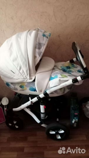 Коляска 2 в 1 adamex экокожа