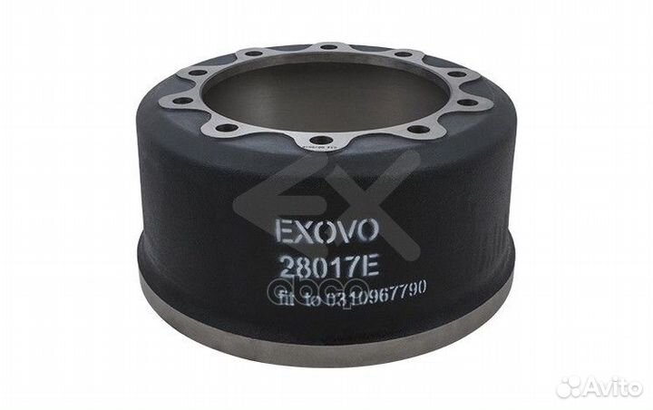 Барабан тормозной 420х180 BPW 28017E exovo