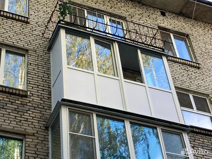 Утепление балкона / остекление балконов под ключ