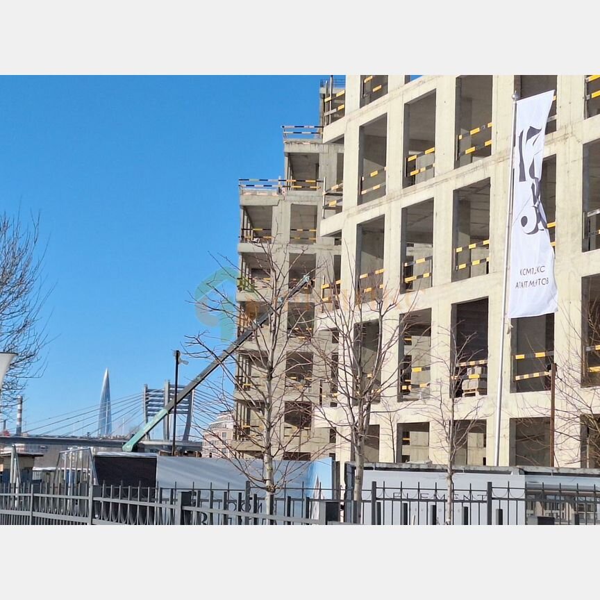1-к. апартаменты, 46,7 м², 2/8 эт.
