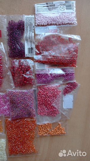 Бисер стеклярус