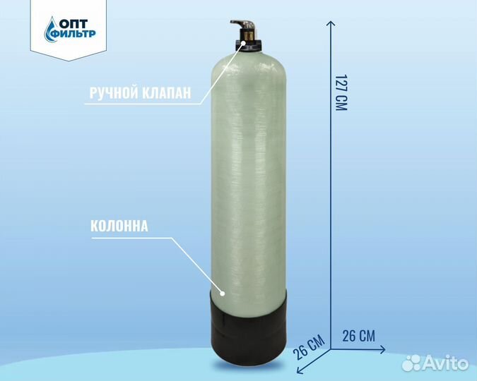 Фильтр для обезжелезивания воды из скважины, колод