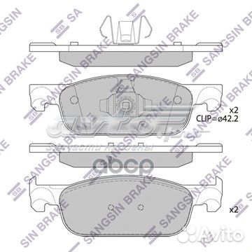 Колодки тормозные дисковые передние SP4054 Sang
