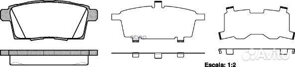 126800 колодки дисковые задние Mazda CX-7 2.3