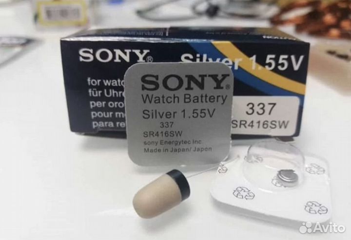 Батарейки для микронаушника Sony 337 sr416sw