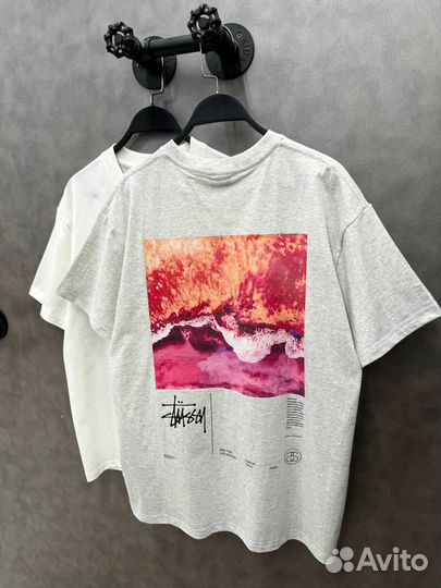 Футболка stussy nike хлопок