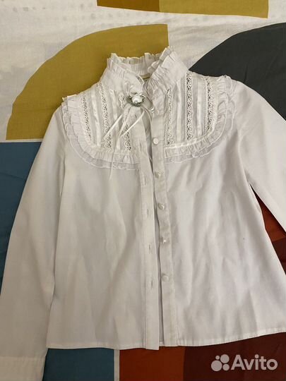 Школьная блузка 128