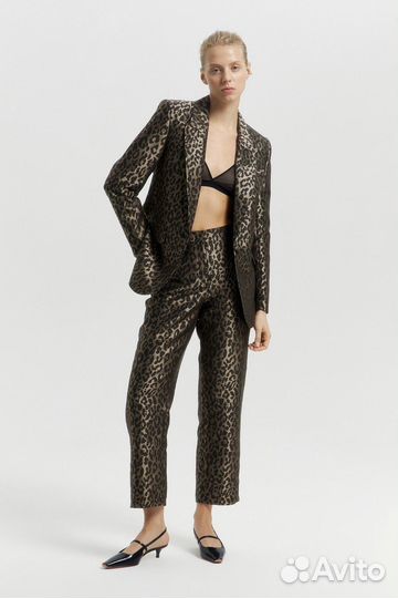 Жаккардовые брюки lime XL