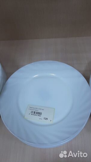 Тарелки белые подходят для свч