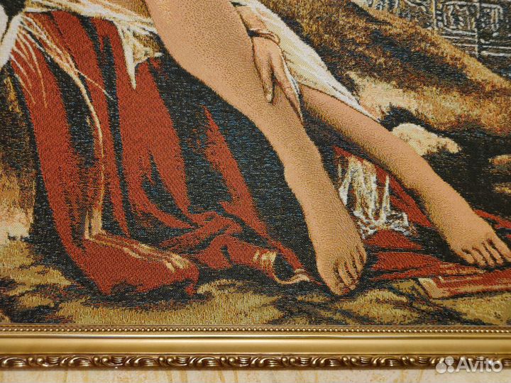 Картина гобелен Клеопатра 81 на 63 см отл.сост