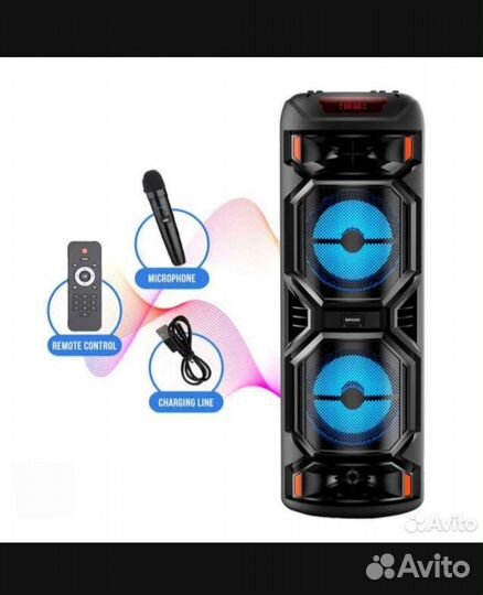 Колонка С Караоке 65 См + USB + Bluetooth + Радио