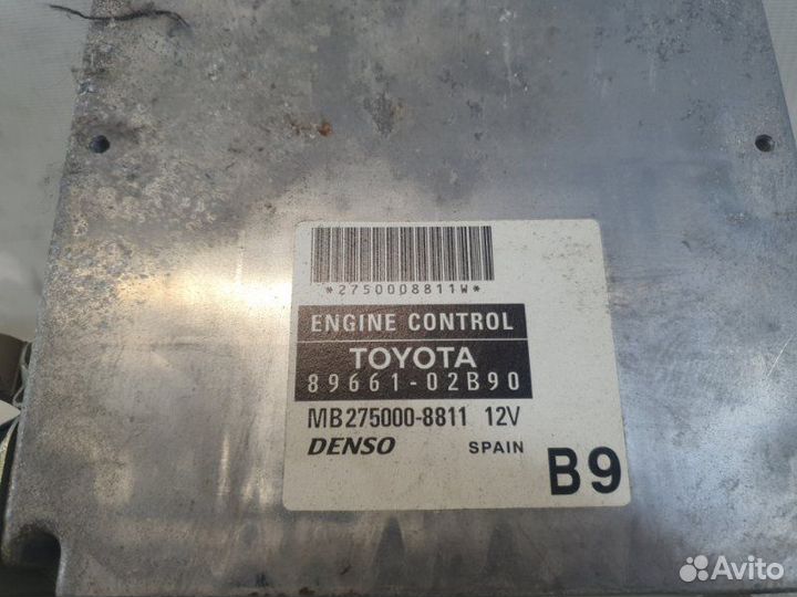 Блок управления двигателем Toyota Corolla 120