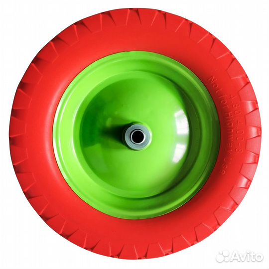 Колесо полиуретановое 3.00-8, длина оси 90/20мм