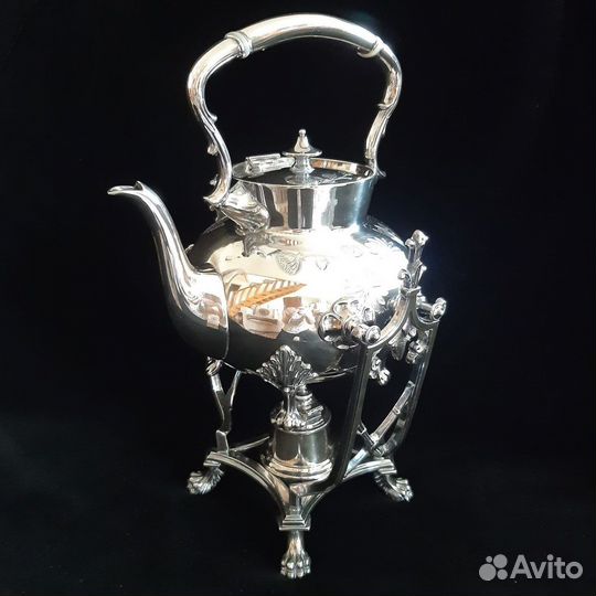 Чайник посеребренный антикварный