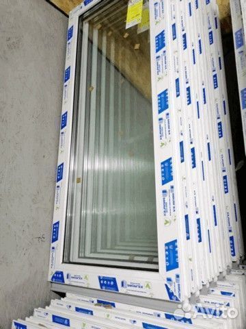 Окна 500х1200 мм пластиковые глухие