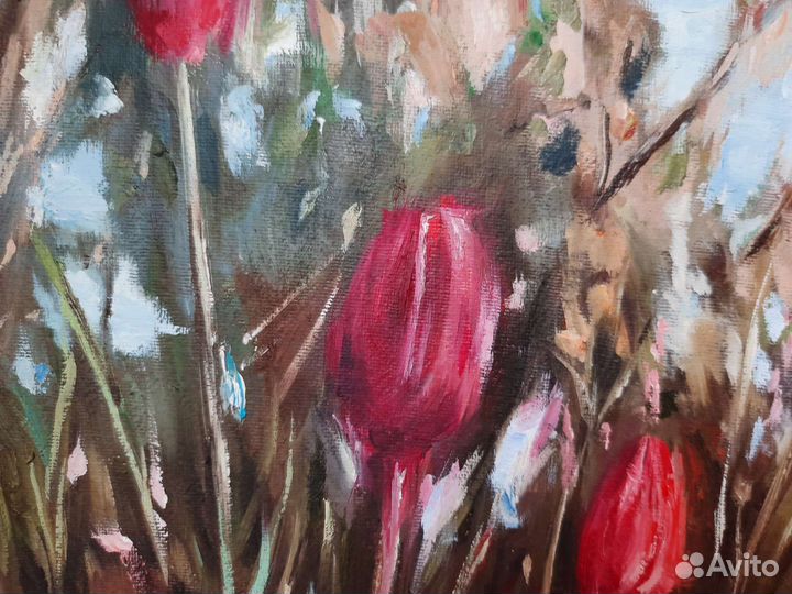 Картина маслом на холсте в раме