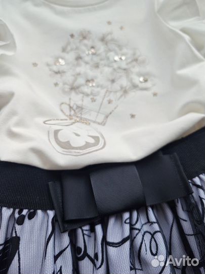 Комплект детский 104 футболка юбка mayoral