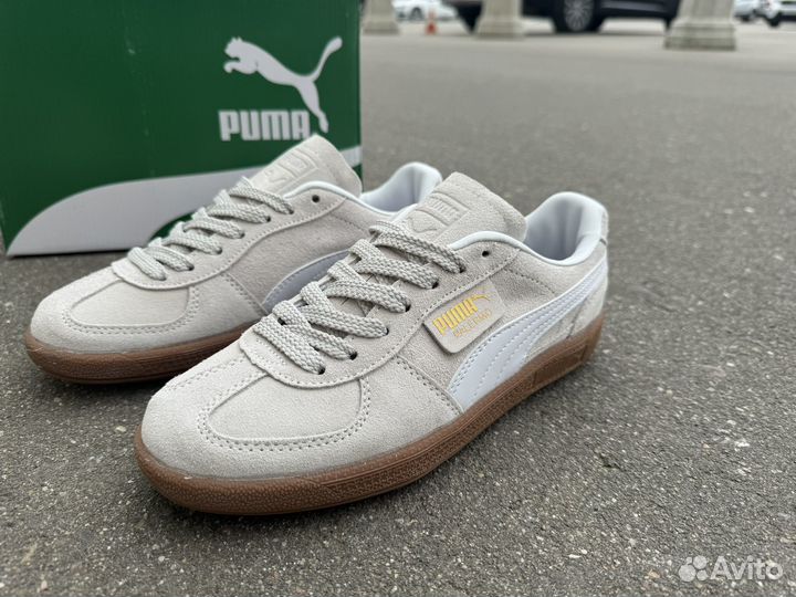 Кроссовки Puma palermo Leather серые