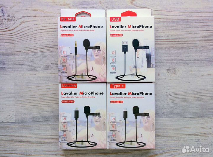 Петличные микрофоны для смартфонов и др