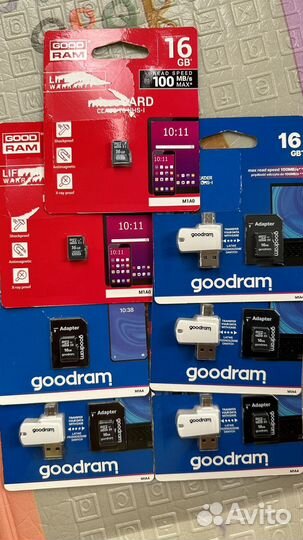 Карта памяти MicroSD 16gb (6 шт)