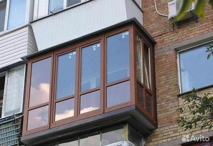 Пластиковый балкон пвх под ключ