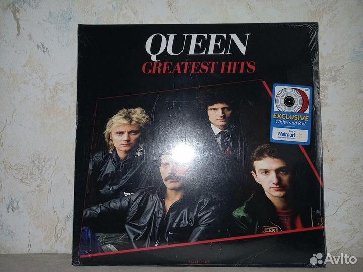 Queen Greatest Hits red+white 2LP Walmart sealed