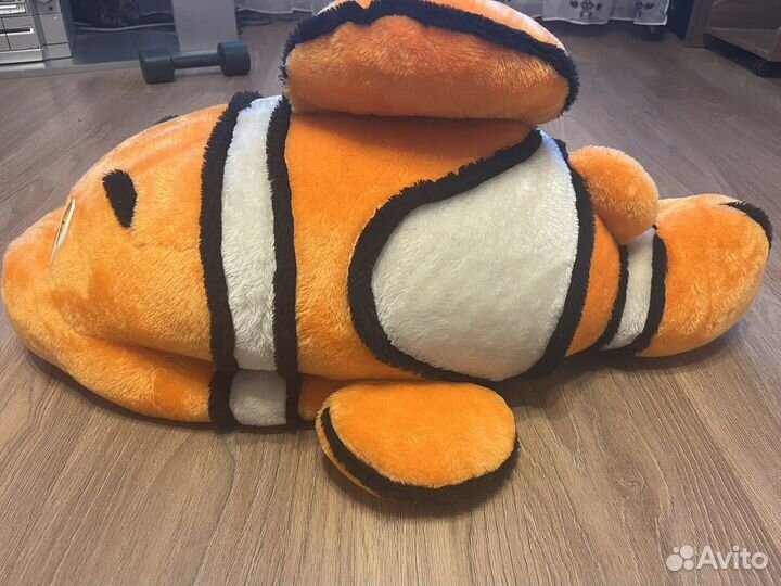 Мягкая игрушка рыба-клоун 85 см длиной