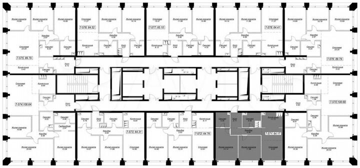 3-к. квартира, 108,4 м², 45/55 эт.