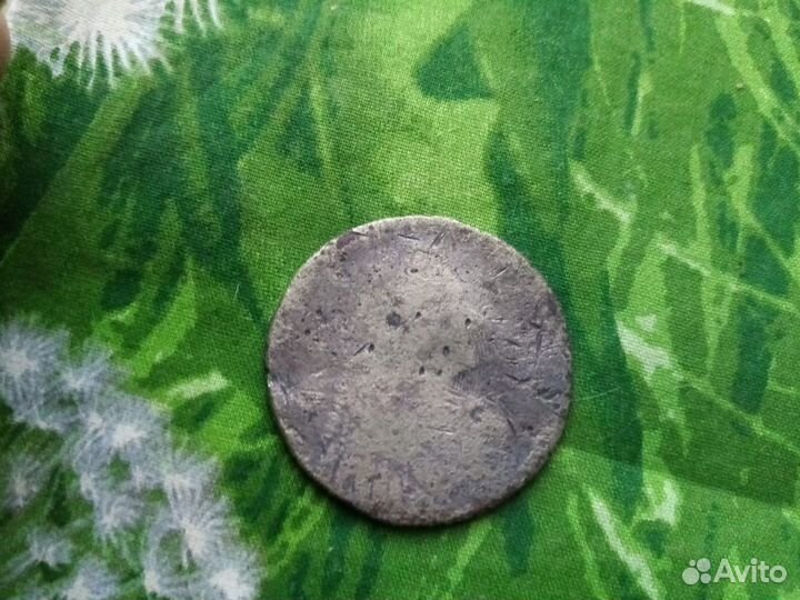 Редкая монета Петровский рубль (фальшак)