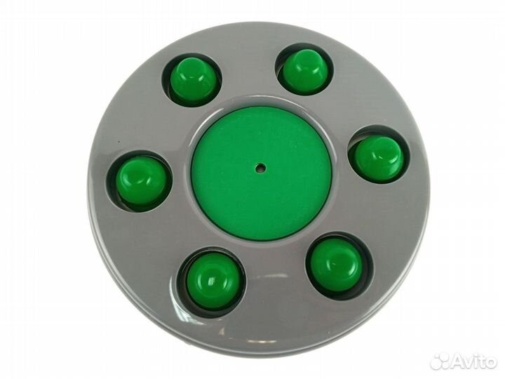 Колпаки на газель серые с зелеными заглушками