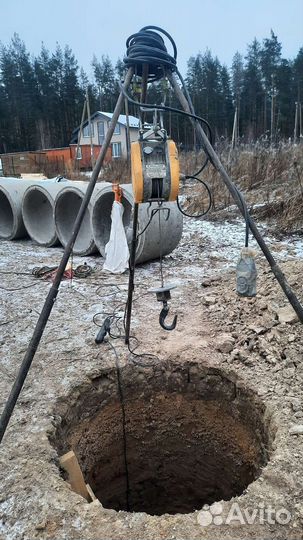 Копка,чистка и ремонт колодцев
