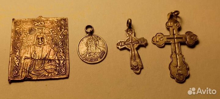 Серебряный крестики