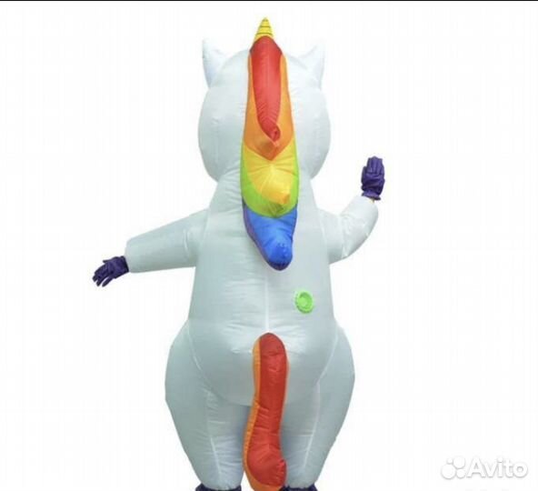 Надувной костюм единорог