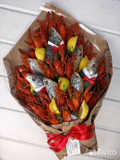 Букеты из раков, мужские букеты на 23 февраля