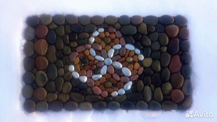 Массажный коврик из морской гальки