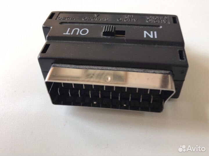 Переходник scart * 3хrca, S-video