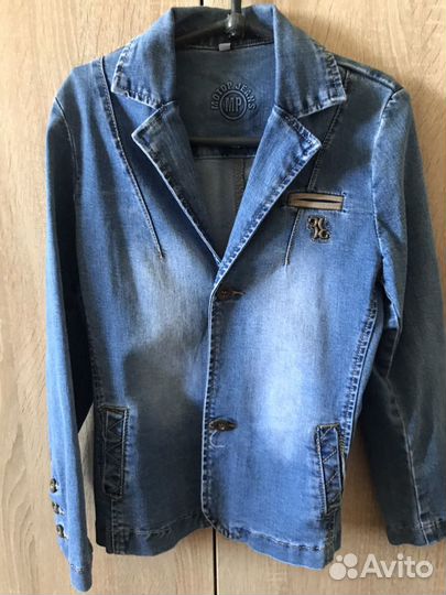 Пиджак джинсовка